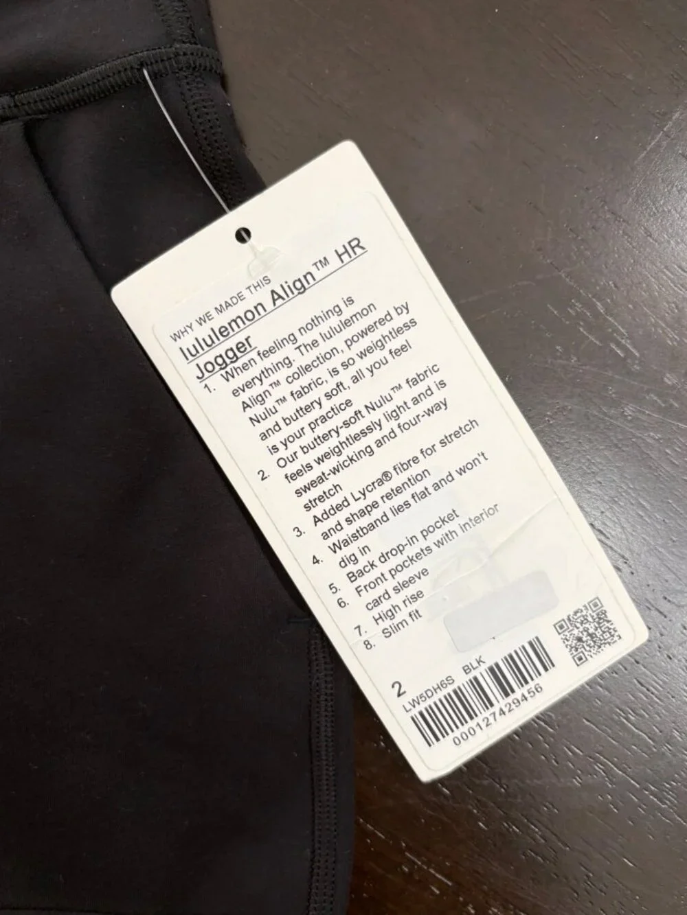 NEW Lululemon Align High-Rise Joggers Black 2 Stretchy Loungewear Athleisure